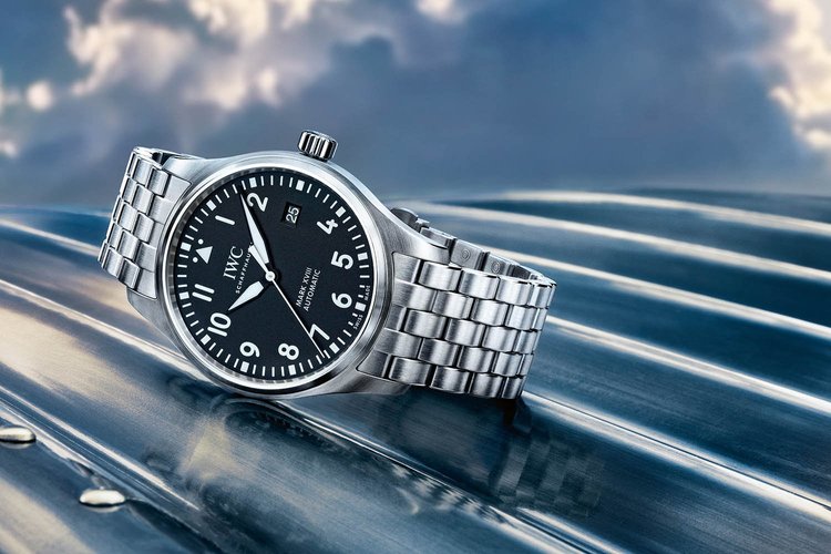 Pilot chronograph style watch