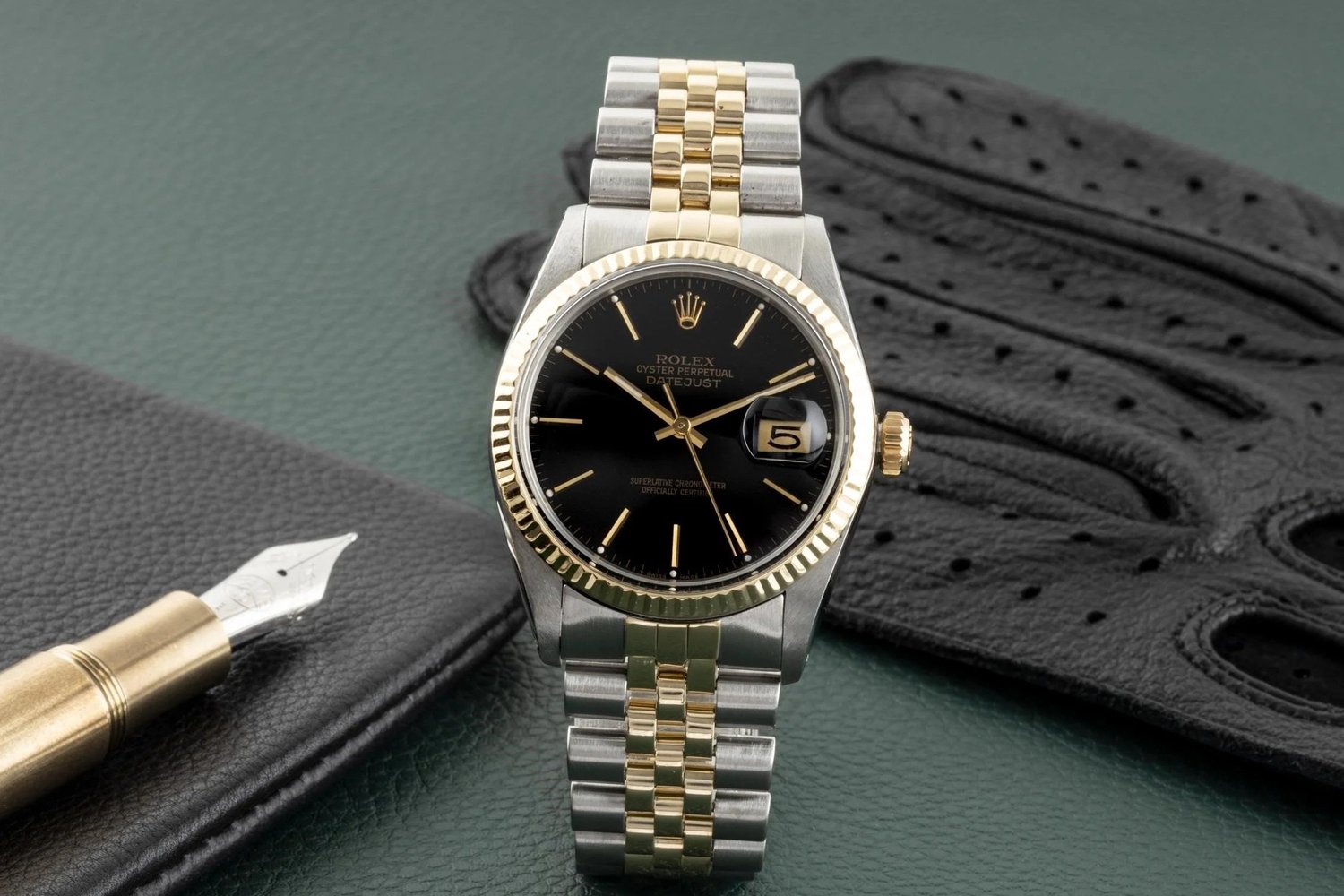 Rolex Datejust with fluted bezel and Jubilee bracelet